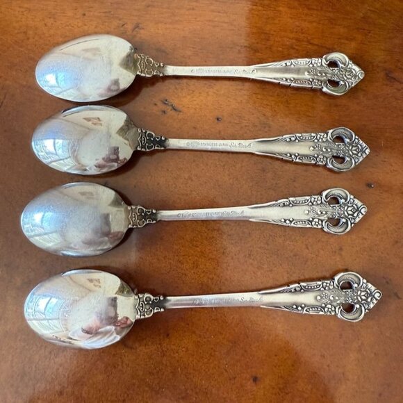 Vtg Sir Mark Teaspoons Stainless Flatware Stanley Roberts Japan 6-1/4" Set Of 4 - Picture 6 of 11
